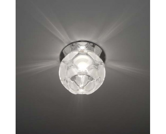 Встраиваемый светильник Feron JD175 прозрачный матовый хром 3836 фото 1
